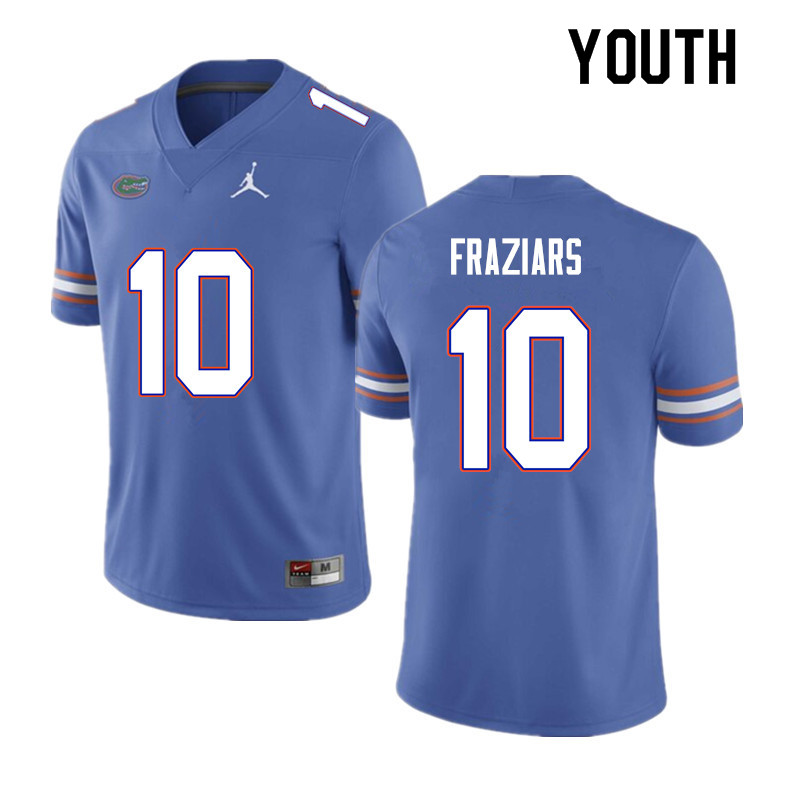 Youth #10 Ja'Quavion Fraziars Florida Gators College Football Jerseys Sale-Blue